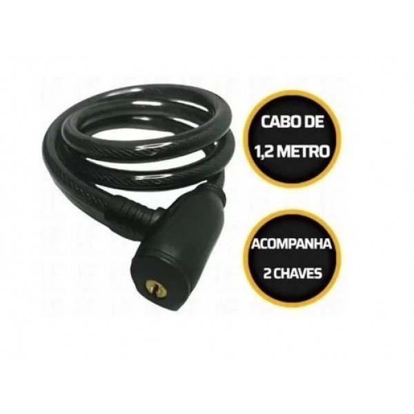 CADEADO BIKE CHAVE 120 CM X 06MM