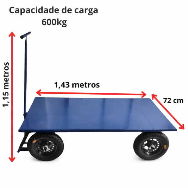 Carrinho Plataforma Assoalho de Chapa Rio 02