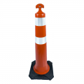 Cone Balizador De Sinalização T-TOP Laranja e Branco