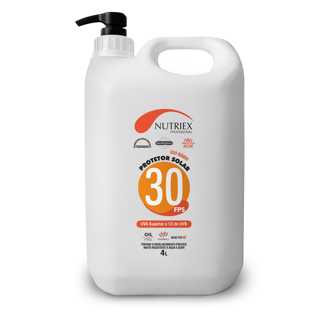 Protetor solar FPS 30 dosador 4 L Nutriex 