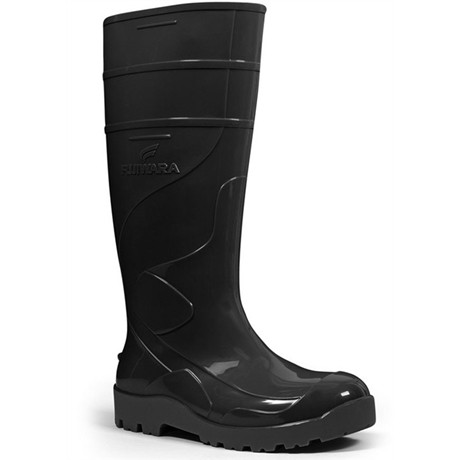 Bota de Pvc Cano Longo Preta Fujiwara  CA 38201