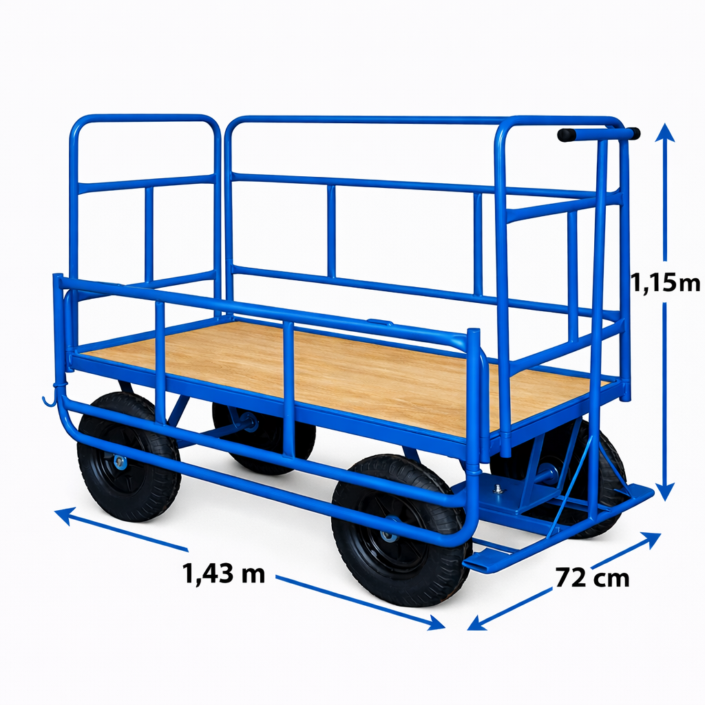 Carrinho Plataforma com 4 Abas Rio 12