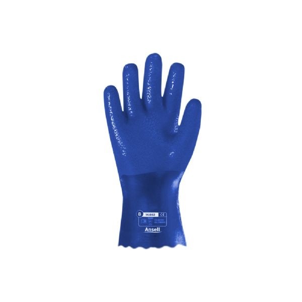 Luva de Segurança PVC Áspera 26CM EDGE 14-662 - CA 26043