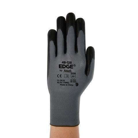 Luva Ansell EDGE 48-128 Nylon Banho Nitrilico 