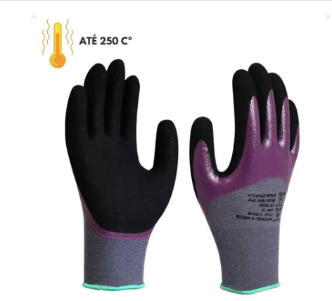 LUVA NITROMAX 3/4 - SUPER SAFETY - CA CA 42283 Alta Temperatura Térmica Até 250ºc Antiderrapante 