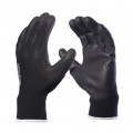 Luva DannyFlex Preta FlexTactil DA-12100P Nylon e Banho Pu Ótimo Tato CA 29014